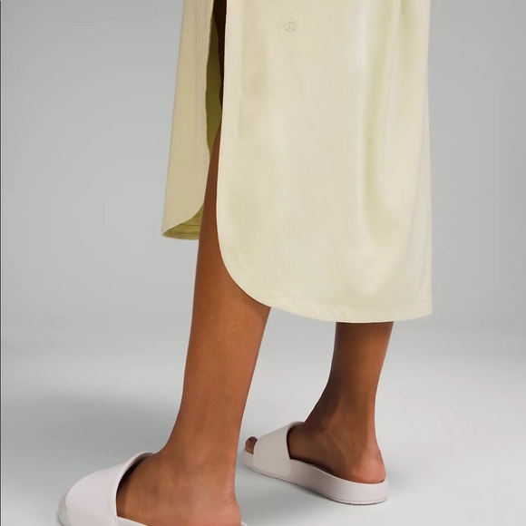 NWT Pima Cotton Open-Back Midi Dress - Picture 4 of 7